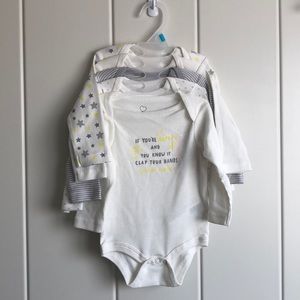 5 pack joe fresh long sleeve bodysuits BNWT